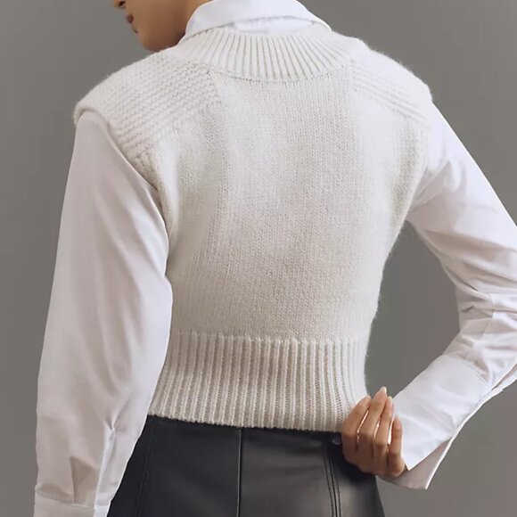 NWT Anthropologie Vest and Shirt Twofer - Picture 2 of 2